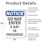 Signmission Do Not Enter X-Ray In Progress OSHA Notice Sign, Aluminum, 18in W x 24in L, 2PK OS-2PACK-NS-A-1824-V-11272 - alternate 4